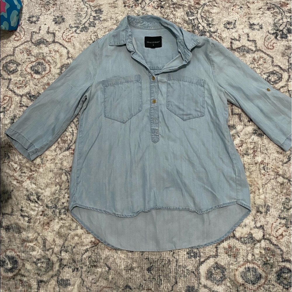Velvet heart shirt
